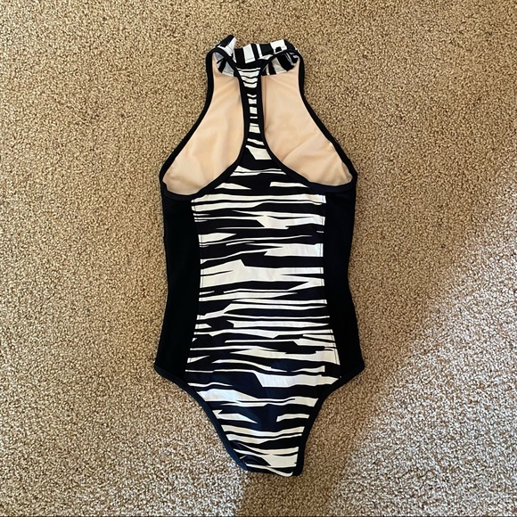 Ryan Dvan High Neck Zipper Swimsuit Racing One-Piece Monokinis - Picture 4 of 5